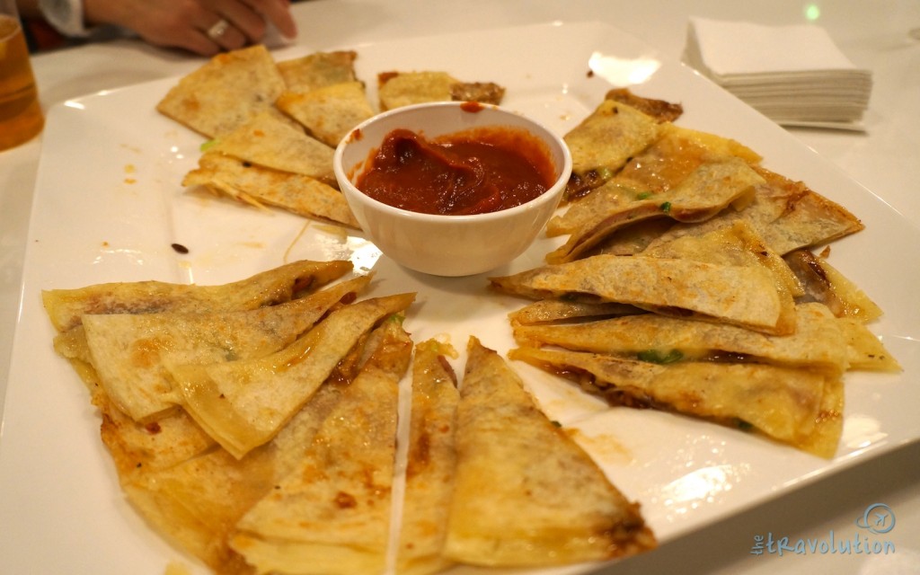 Asiago, Chinese BBQ pork, slivered green onions, hoisin, and organic tortilla