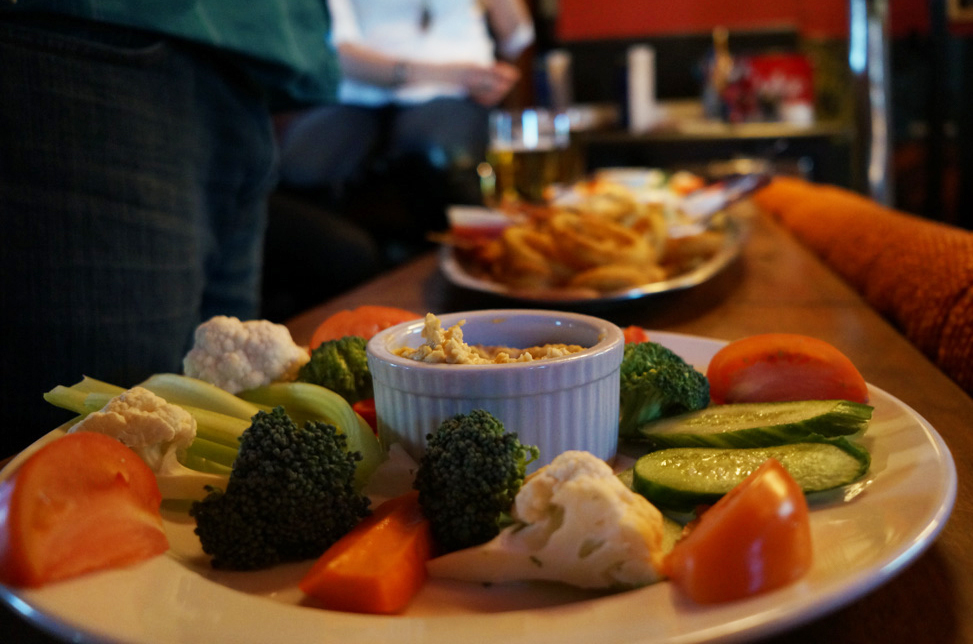Things even got healthy with Veggies & Dip