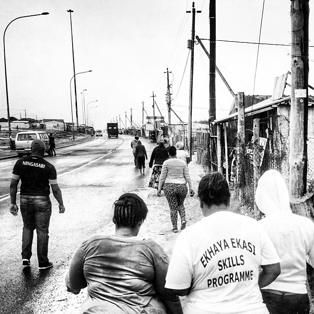 The ladies photographing around Khayelitsha