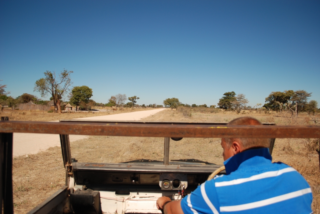Me on the road in Botswana and Namibia
