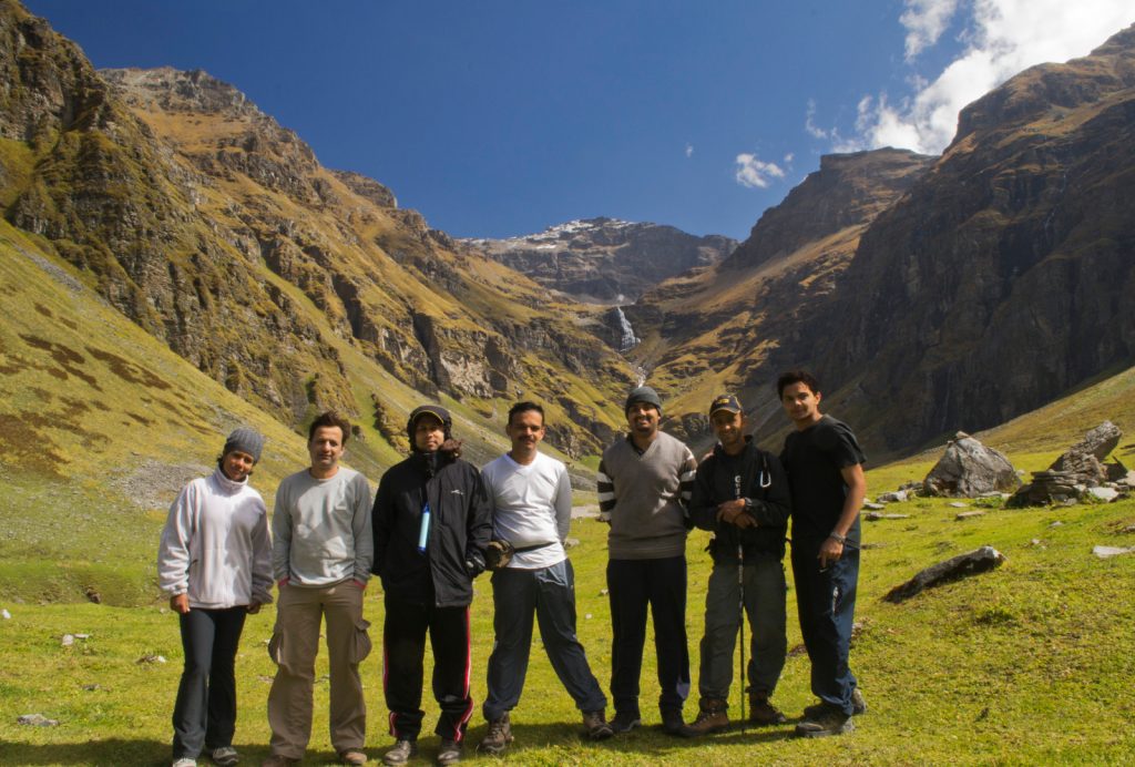 Sudhanshu third from Left at Rupin Pass