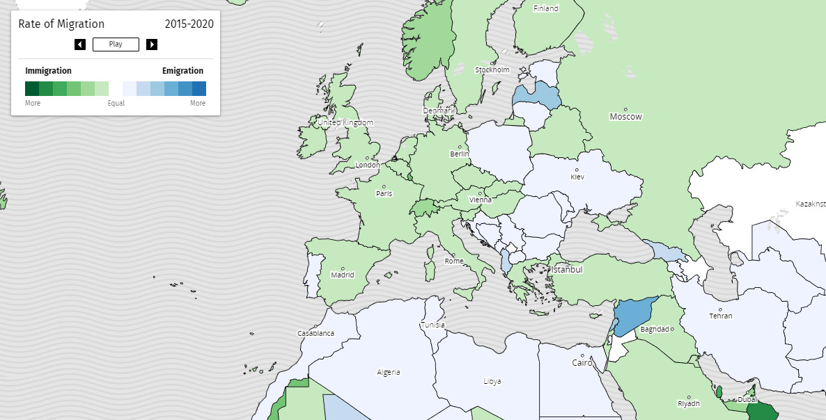 Emigration map