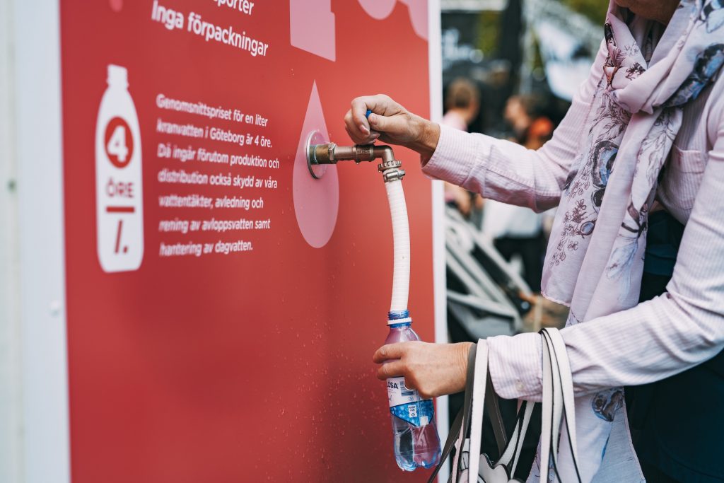 Water refill during the Gothenburg Culture Festival 2018.